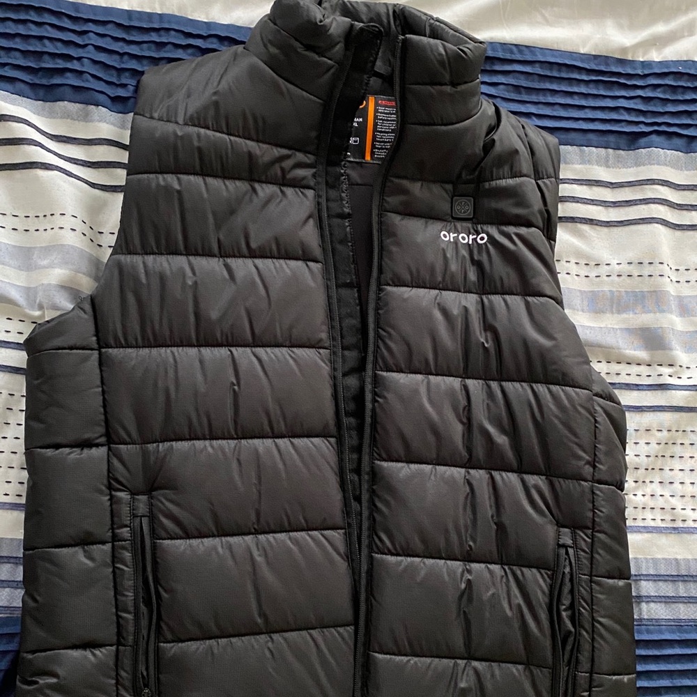 ORORO Men’s Heated Padded Vest (Large)